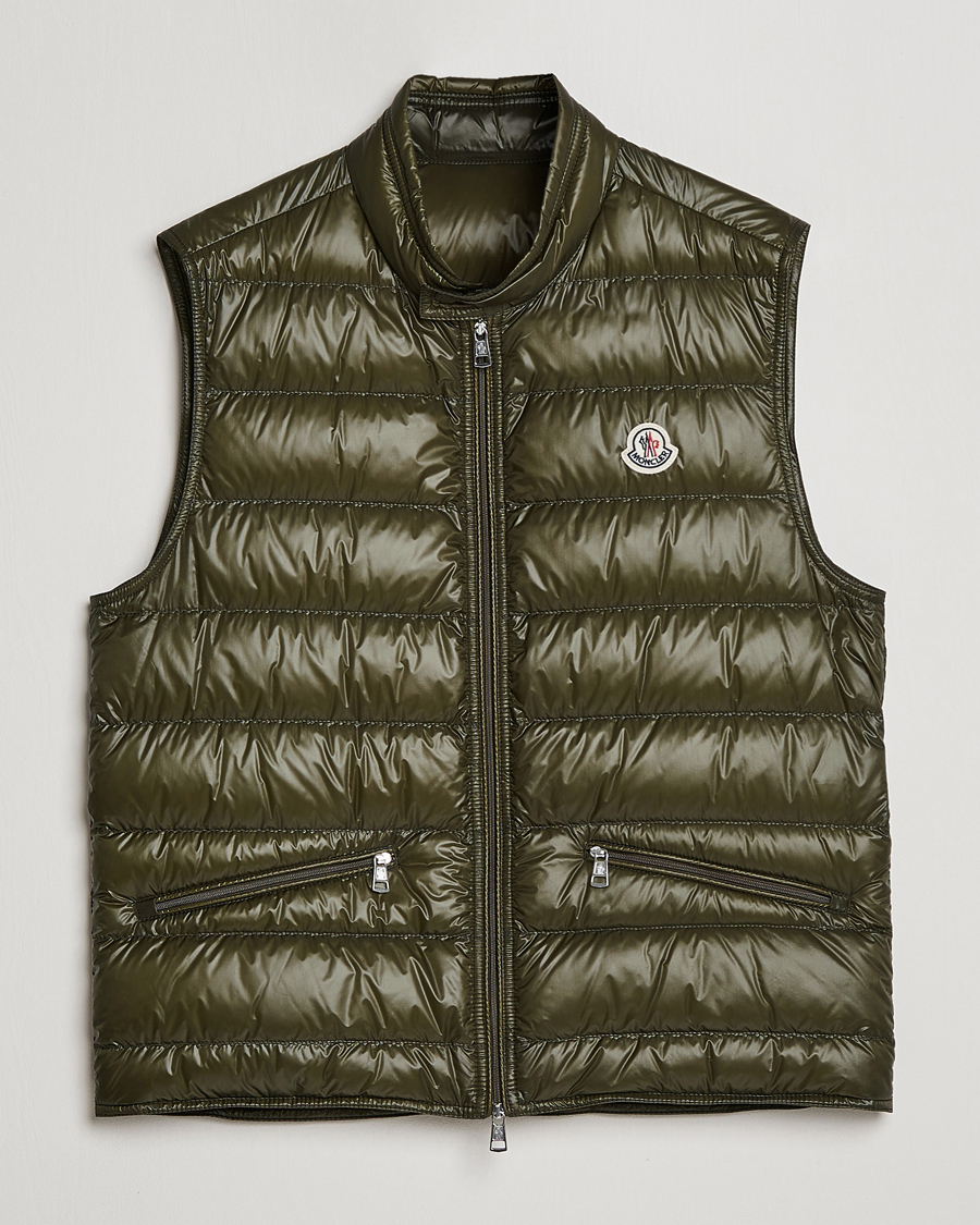 Herre | Vester | Moncler | Gui Down Vest Military Green