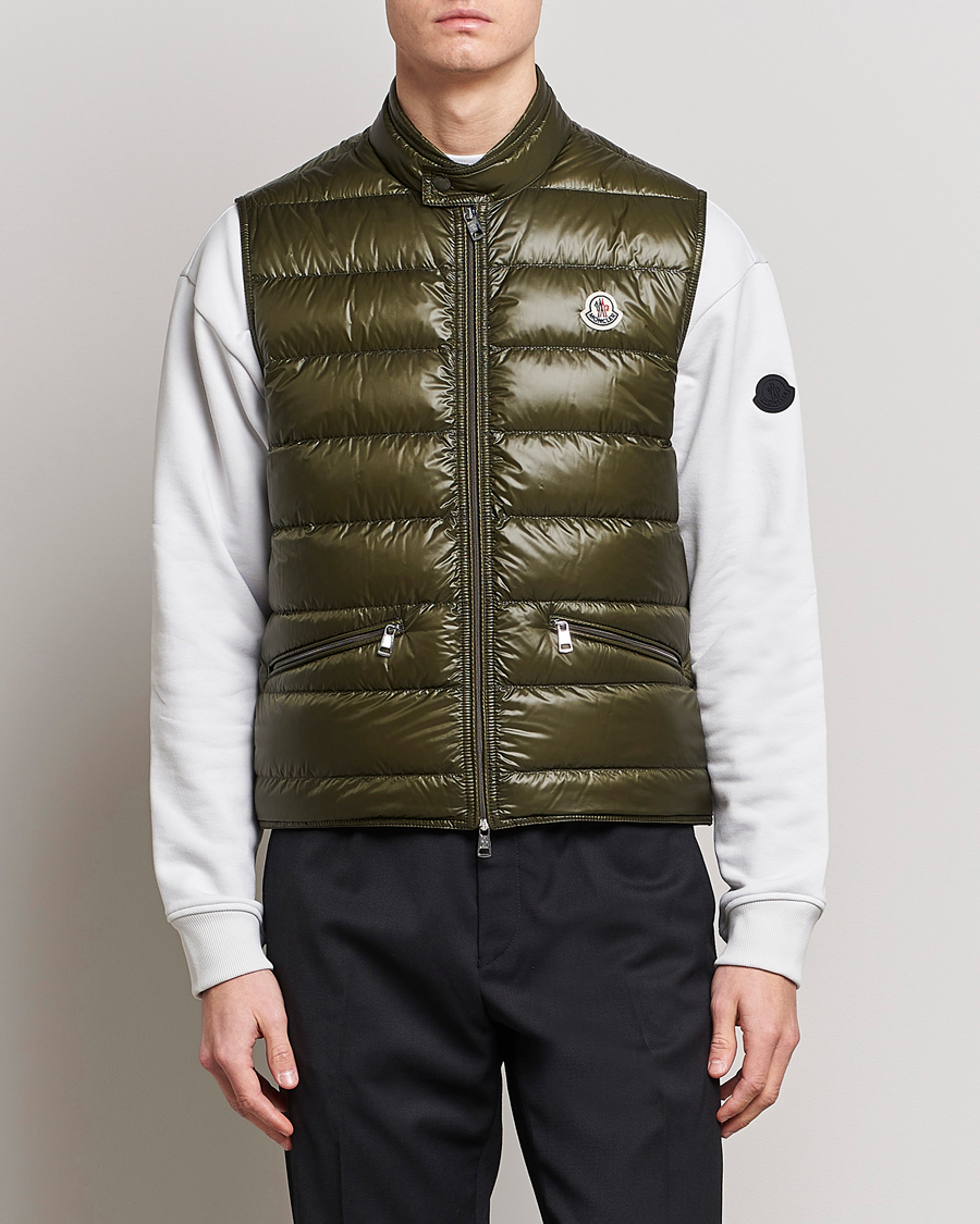 Herre | Vester | Moncler | Gui Down Vest Military Green