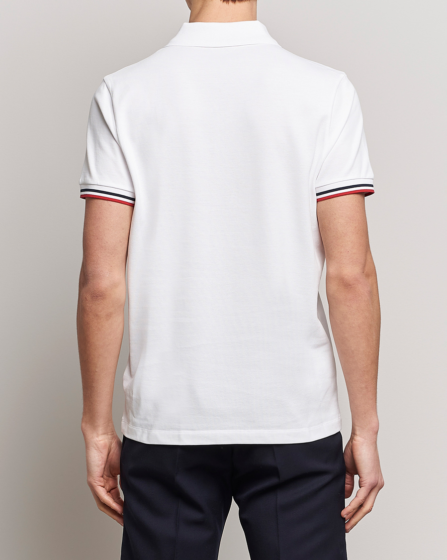 Herre | Pikéer | Moncler | Tricolor Rib Polo White