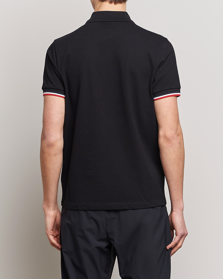 Herre | Pikéer | Moncler | Tricolor Rib Polo Black
