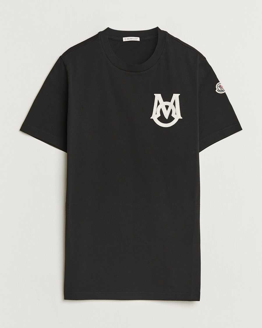 Herre | T-Shirts | Moncler | Embossed Logo T-Shirt Black
