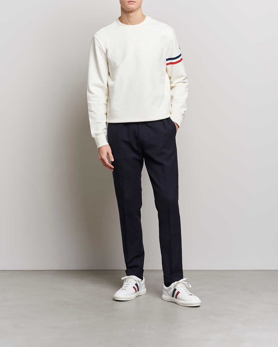 Herre | Gensere | Moncler | Armband Logo Sweatshirt White