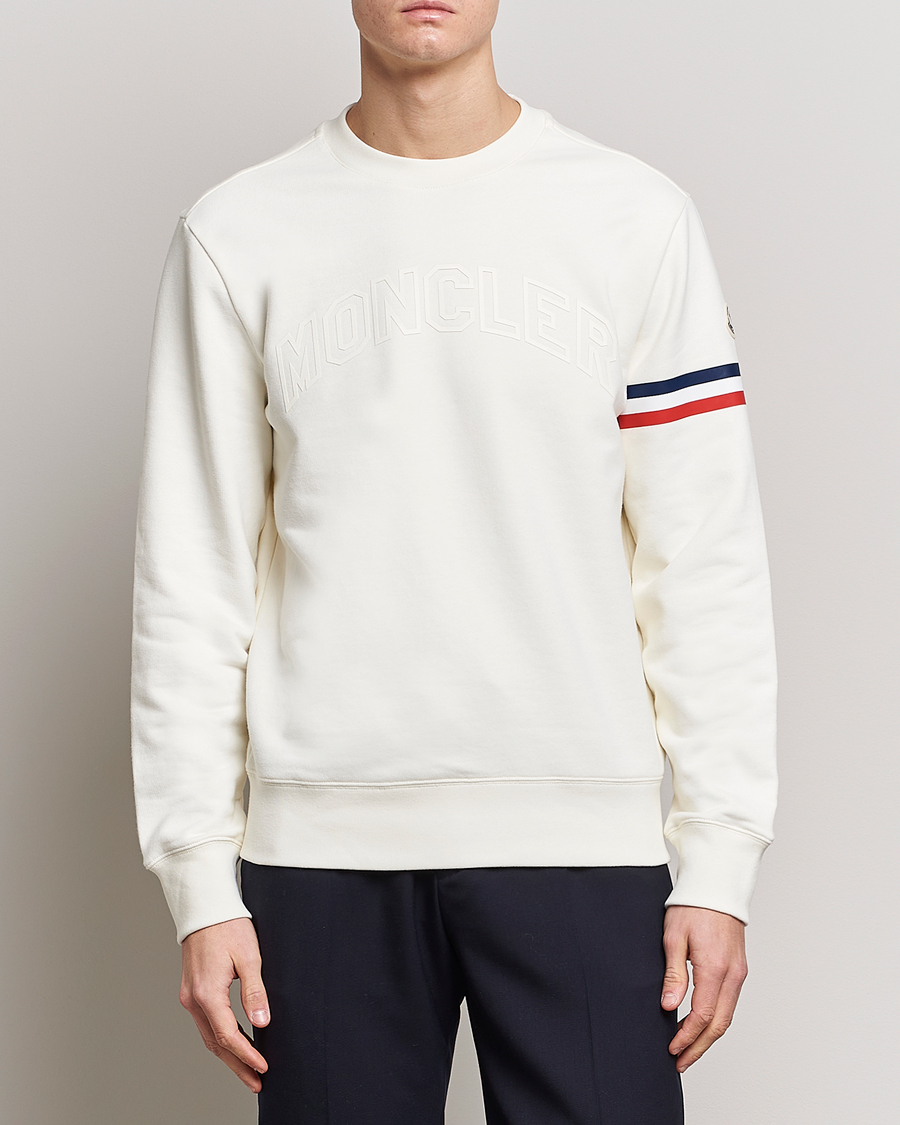 Herre | Gensere | Moncler | Armband Logo Sweatshirt White