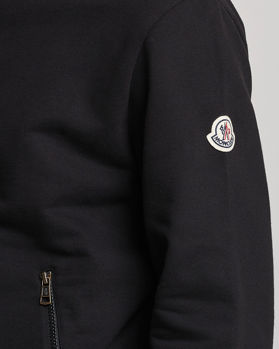 Herre | Gensere | Moncler | Hooded Zip Cardigan Black