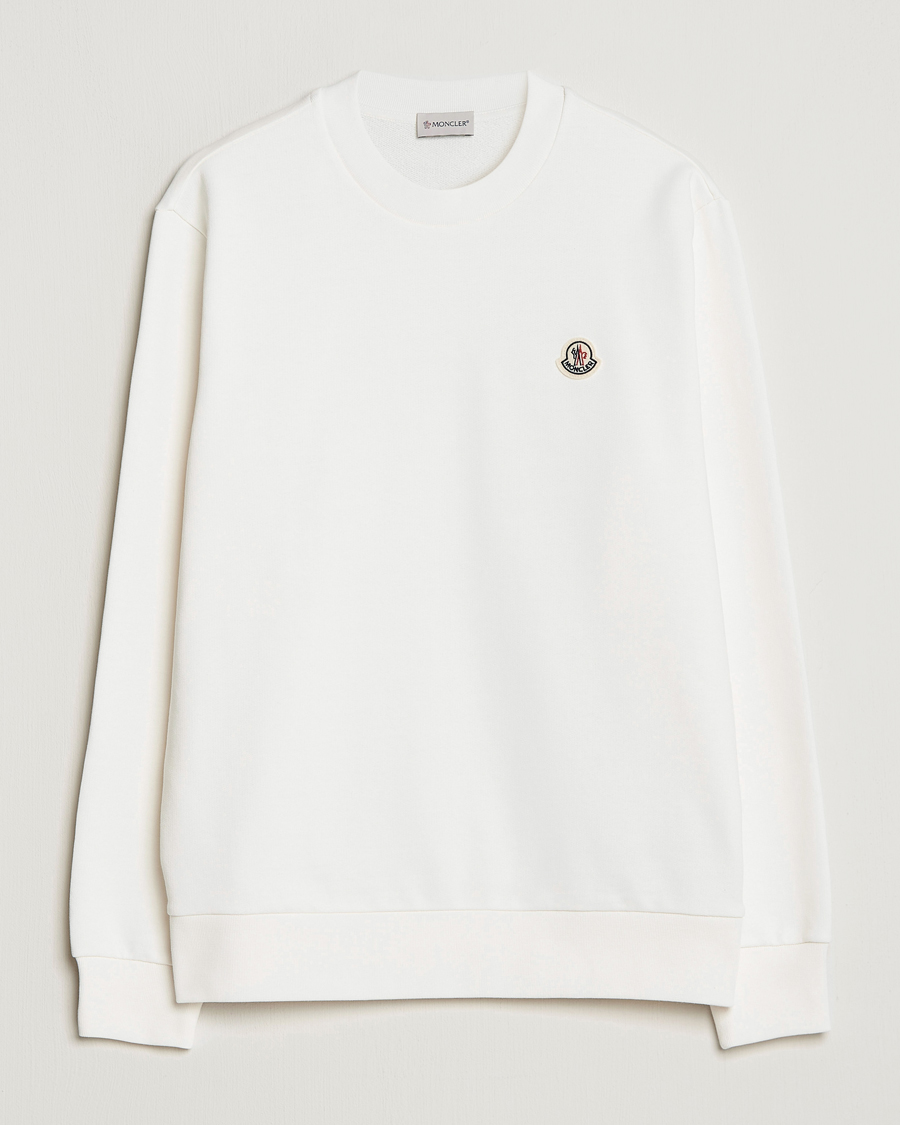 Herre | Gensere | Moncler | Logo Patch Sweatshirt White