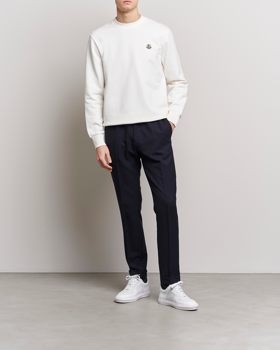 Herre | Gensere | Moncler | Logo Patch Sweatshirt White