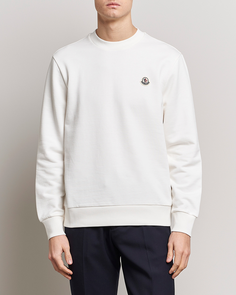 Herre | Gensere | Moncler | Logo Patch Sweatshirt White
