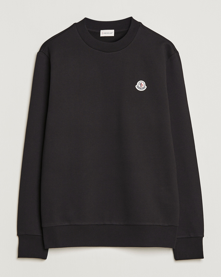 Herre | Gensere | Moncler | Logo Patch Sweatshirt Black