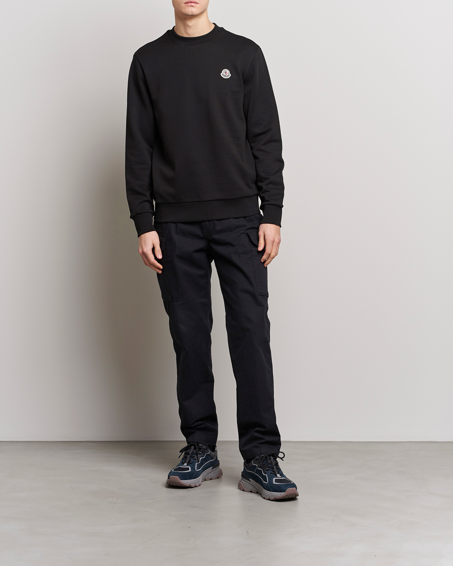Herre | Gensere | Moncler | Logo Patch Sweatshirt Black