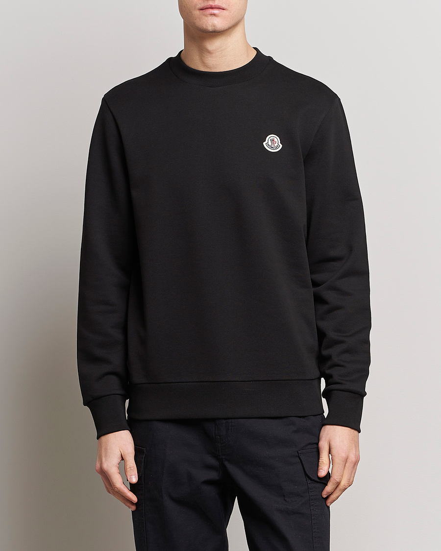Herre |  | Moncler | Logo Patch Sweatshirt Black