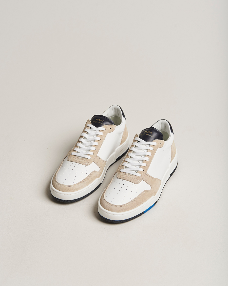 Herre |  | Zespà | ZSP23 MAX Nappa/Suede Sneakers Frost/Navy