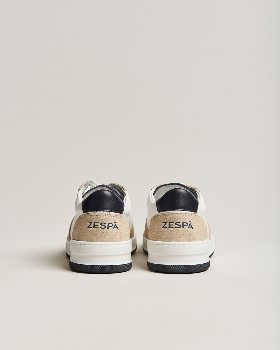 Herre | Zespà ZSP23 MAX Nappa/Suede Sneakers Frost/Navy | Zespà | ZSP23 MAX Nappa/Suede Sneakers Frost/Navy