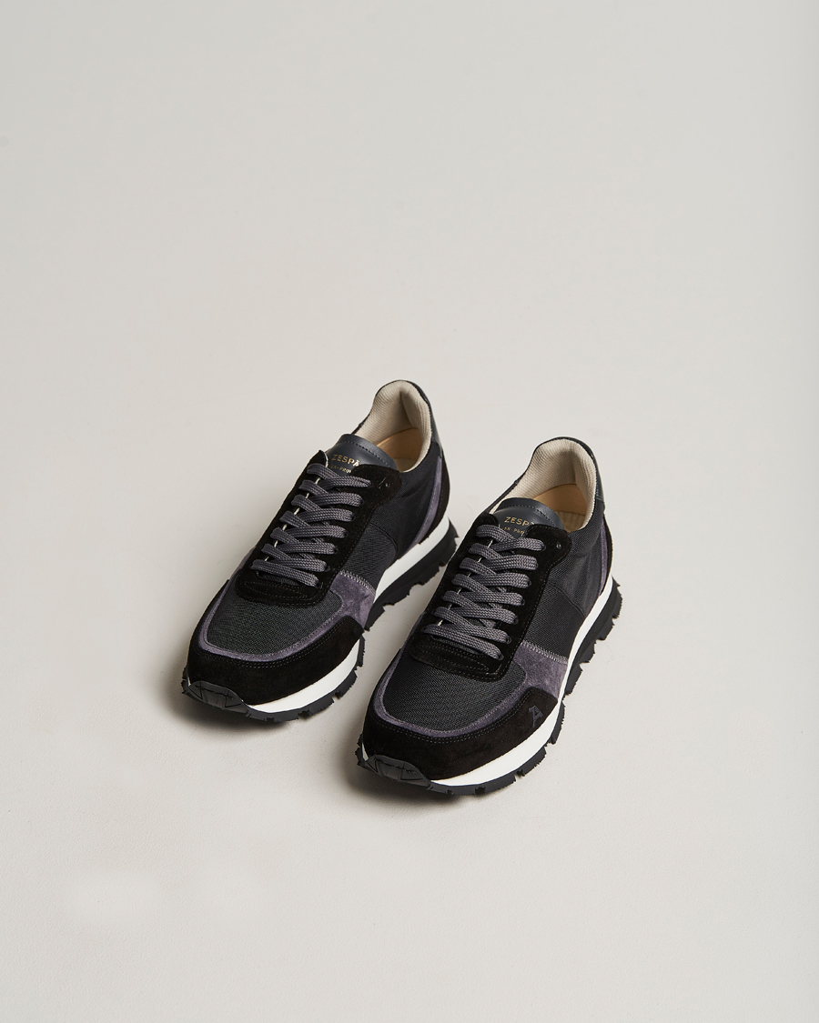 Herre | Sneakers | Zespà | ZSP6 Pique Seaqual Running Sneaker Black/Grey