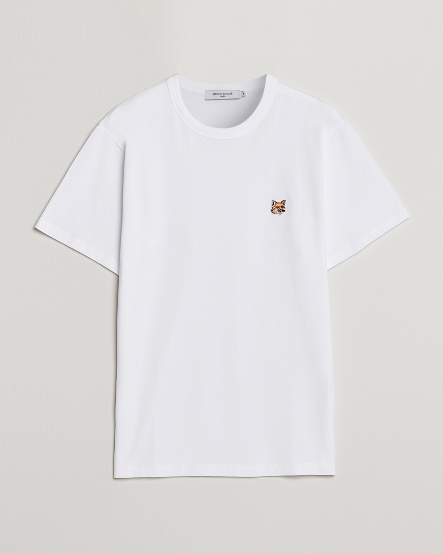 Herre | T-Shirts | Maison Kitsuné | Fox Head T-Shirt White