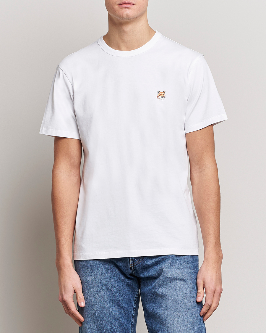 Herre | Kortermede t-shirts | Maison Kitsuné | Fox Head T-Shirt White