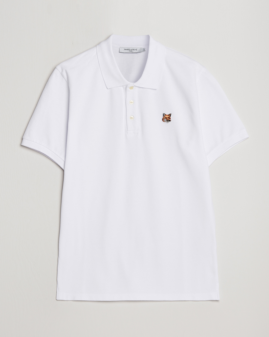 Herre | Pikéer | Maison Kitsuné | Fox Head Polo White