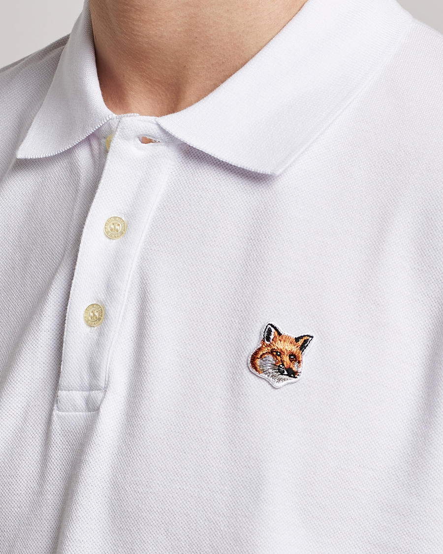 Herre | Pikéer | Maison Kitsuné | Fox Head Polo White