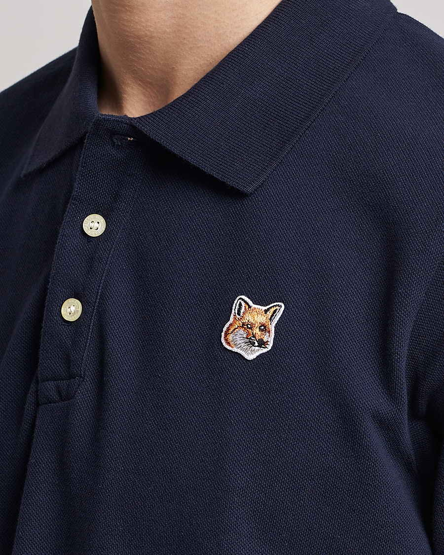 Herre | Pikéer | Maison Kitsuné | Fox Head Polo Navy
