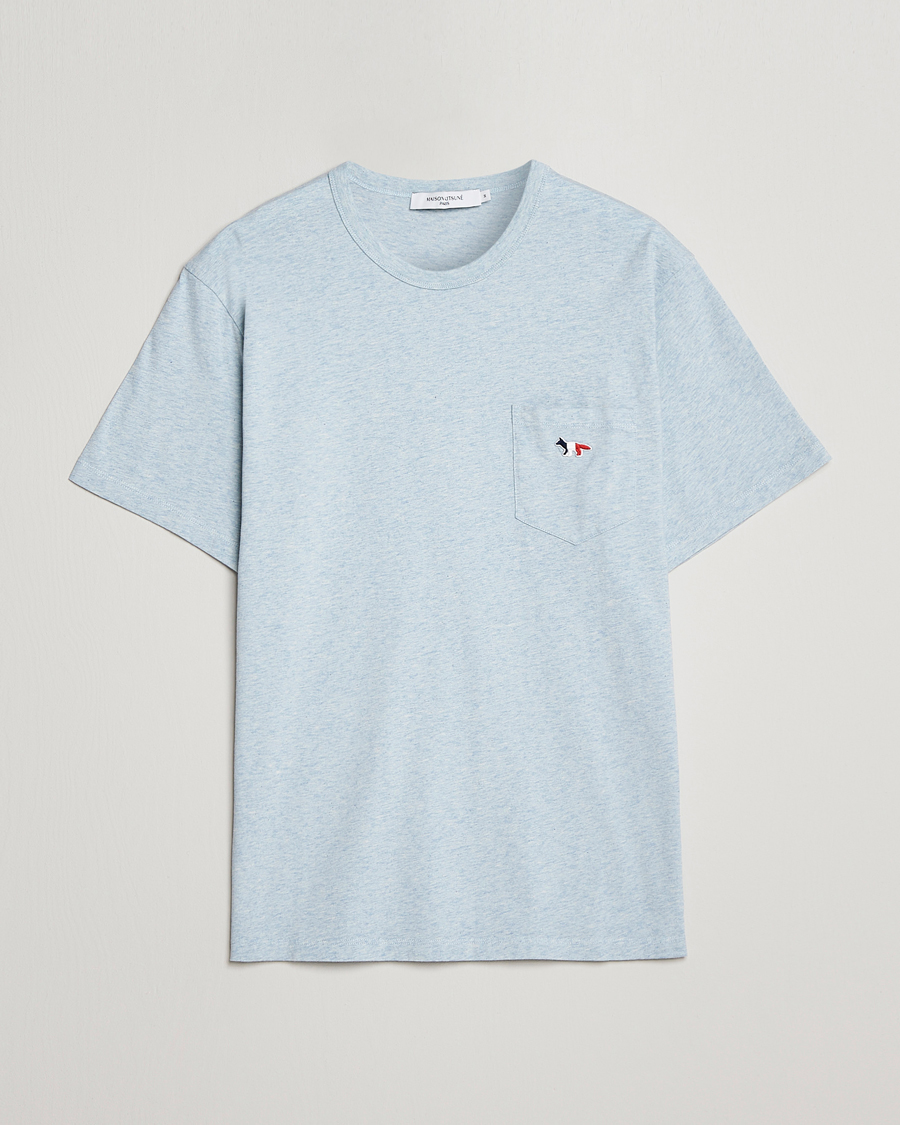 Herre | T-Shirts | Maison Kitsuné | Tricolor Fox Tee Blue Haze
