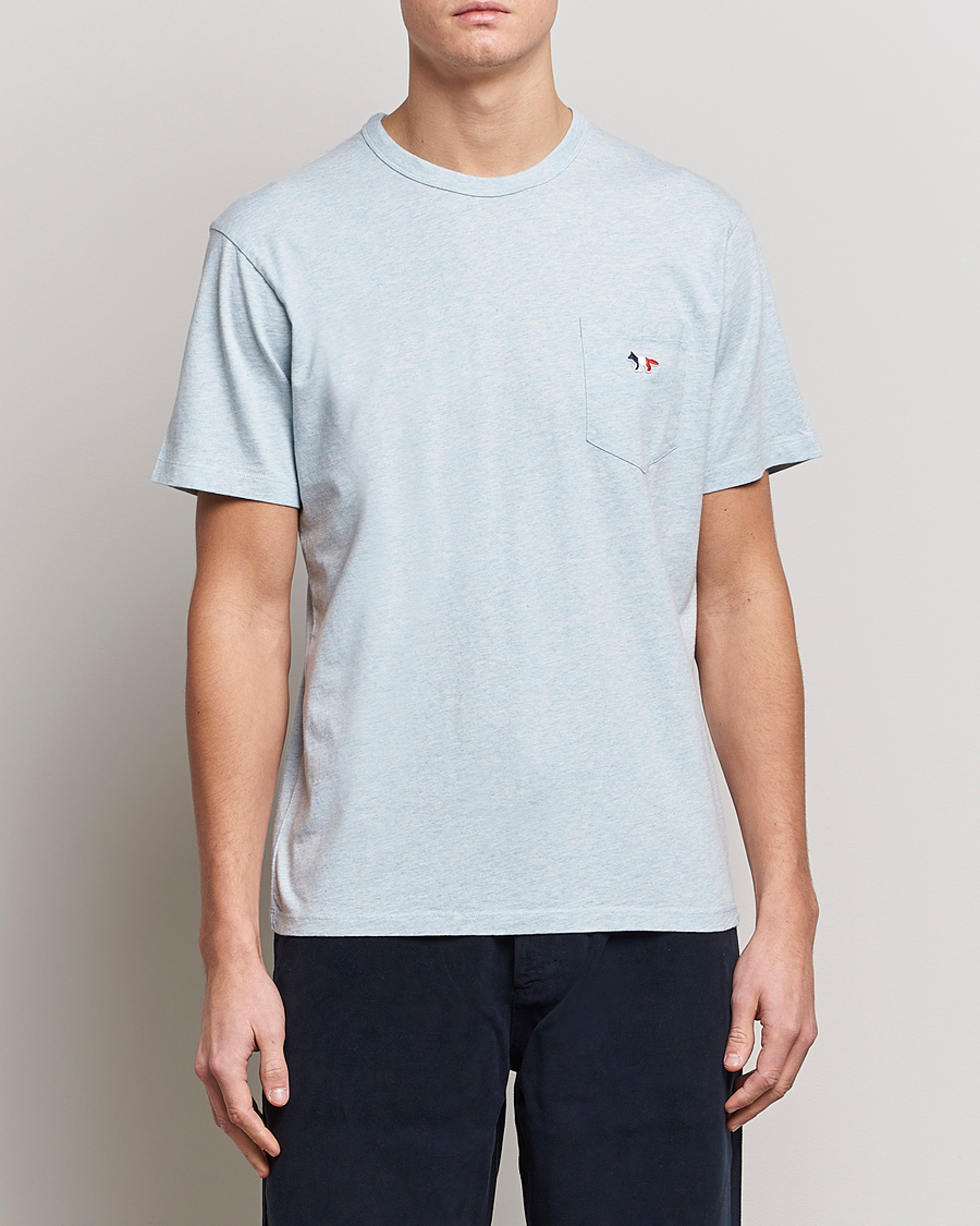 Herre |  | Maison Kitsuné | Tricolor Fox Tee Blue Haze