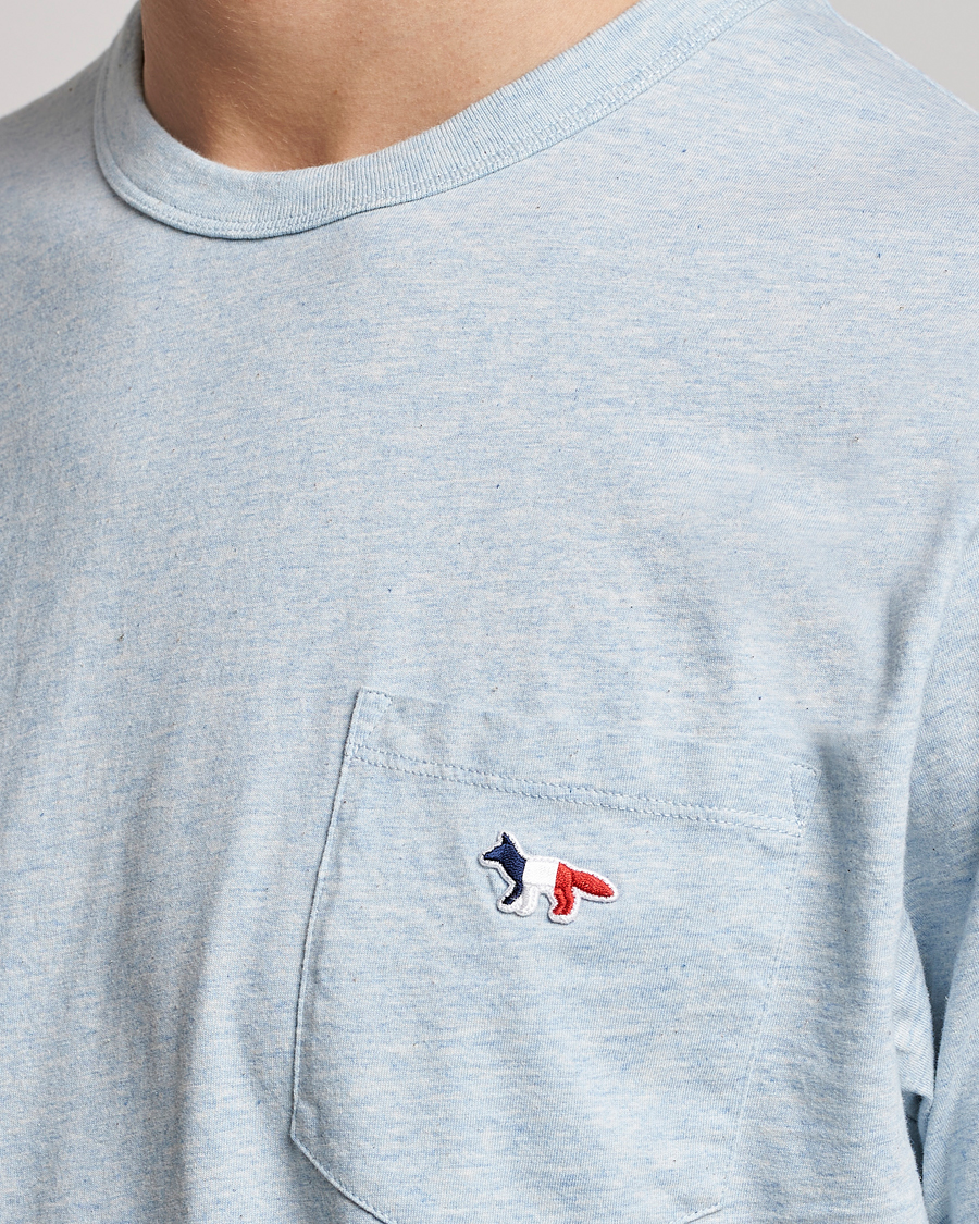 Herre | T-Shirts | Maison Kitsuné | Tricolor Fox Tee Blue Haze