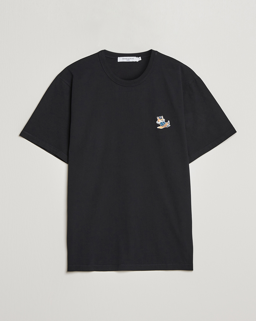 Herre | T-Shirts | Maison Kitsuné | Dressed Fox Patch Tee Black