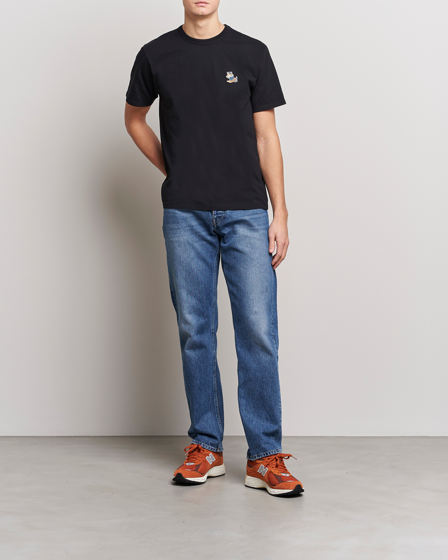 Herre | T-Shirts | Maison Kitsuné | Dressed Fox Patch Tee Black