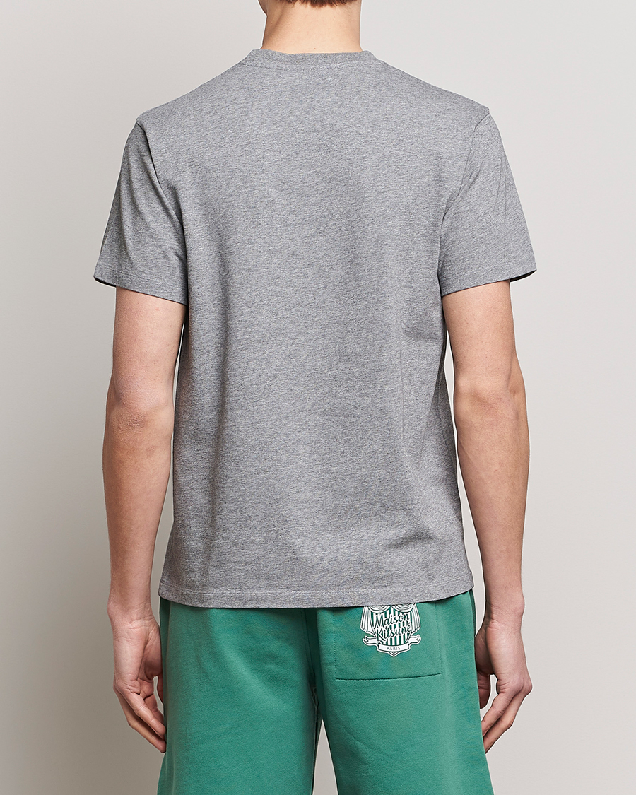 Herre | T-Shirts | Maison Kitsuné | Mini Handwriting Tee Grey Melange