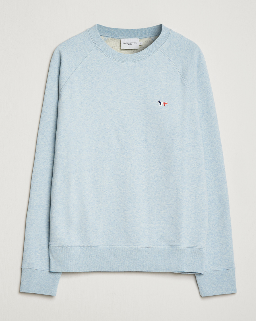 Herre | Gensere | Maison Kitsuné | Tricolor Fox Sweatshirt Blue Haze