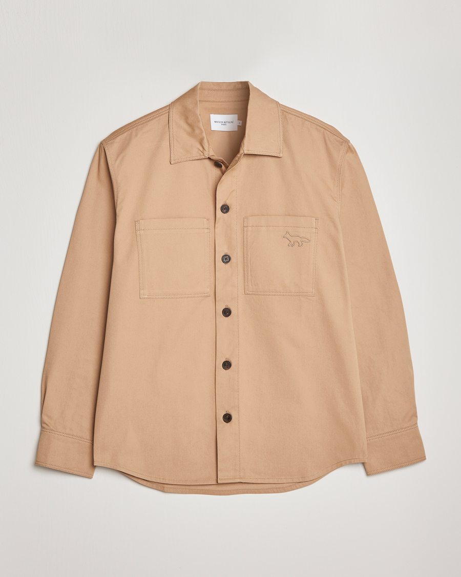 Herre | Jakker | Maison Kitsuné | Cotton Shirt Jacket Beige