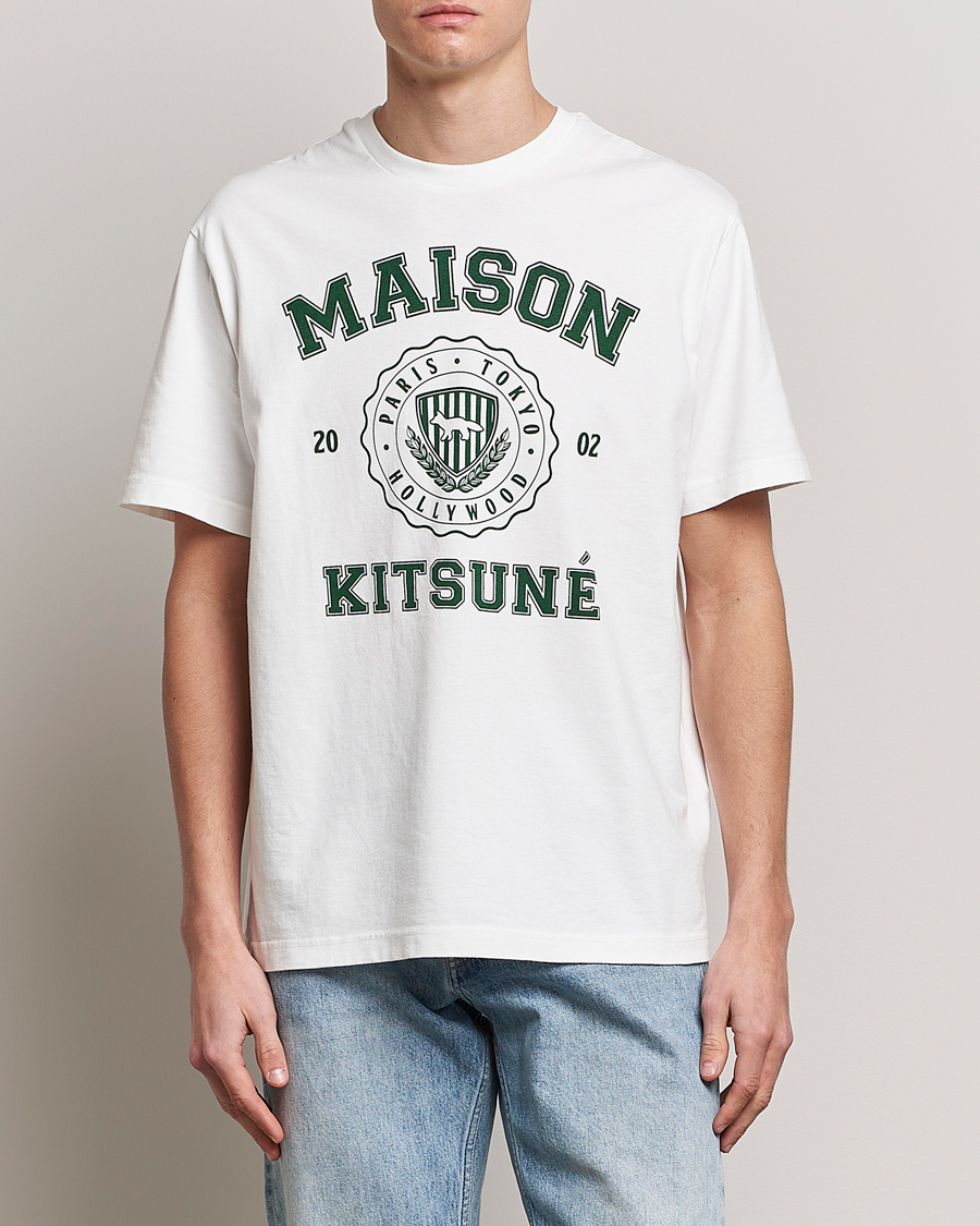 Herre |  | Maison Kitsuné | Varsity Comfort Tee Off White