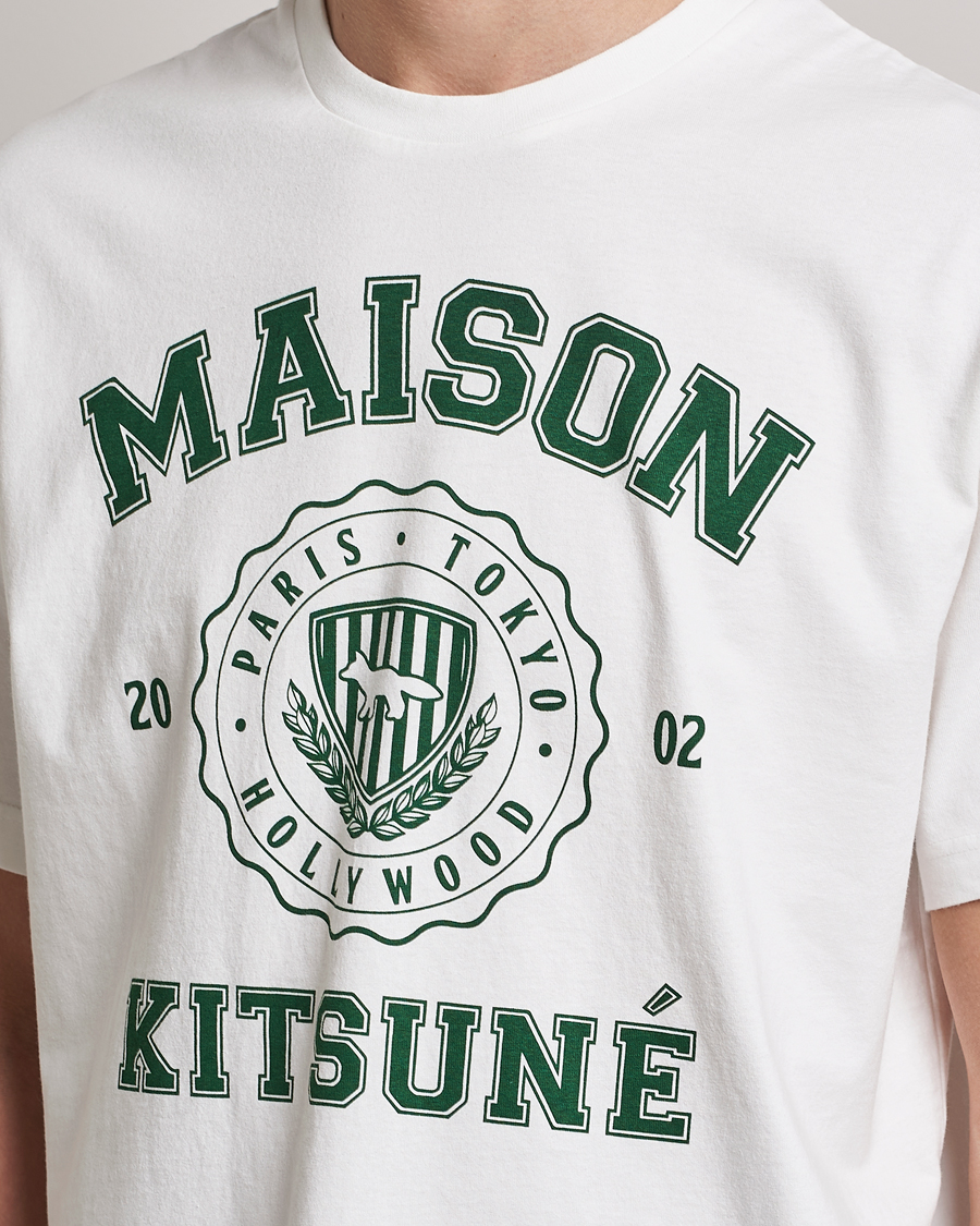 Herre | T-Shirts | Maison Kitsuné | Varsity Comfort Tee Off White