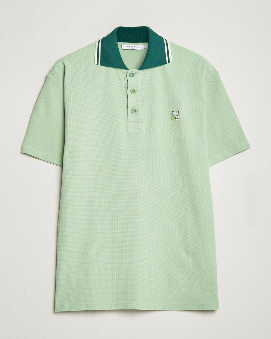 Herre | Pikéer | Maison Kitsuné | Tonal Fox Head Polo Mint
