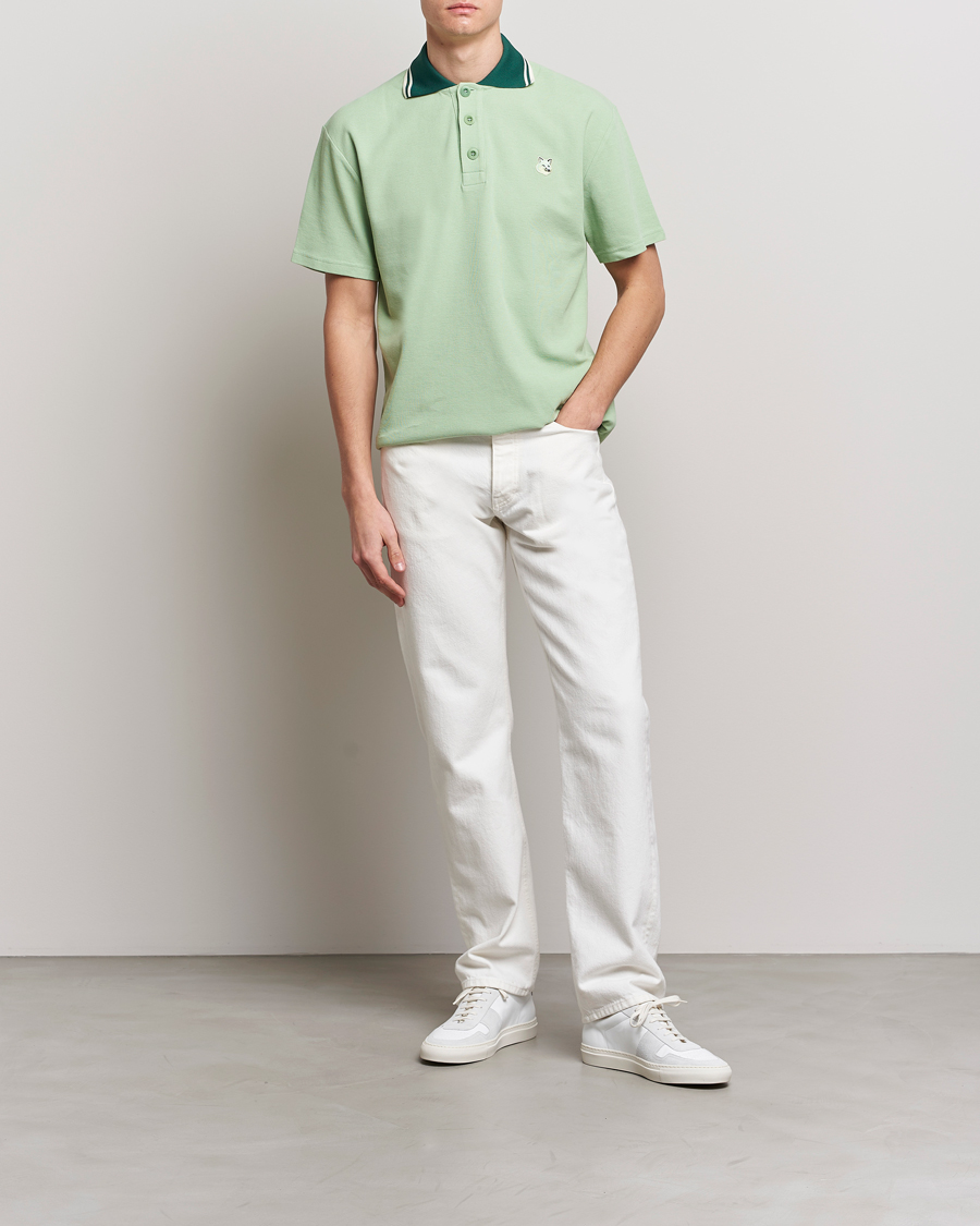 Herre | Pikéer | Maison Kitsuné | Tonal Fox Head Polo Mint