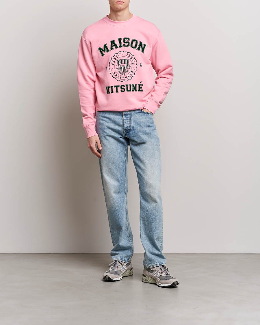 Herre | Gensere | Maison Kitsuné | Varsity Comfort Sweatshirt Strawberry
