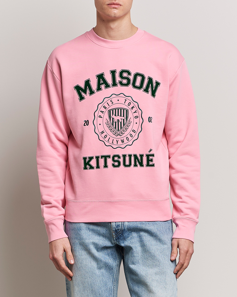 Herre | Gensere | Maison Kitsuné | Varsity Comfort Sweatshirt Strawberry