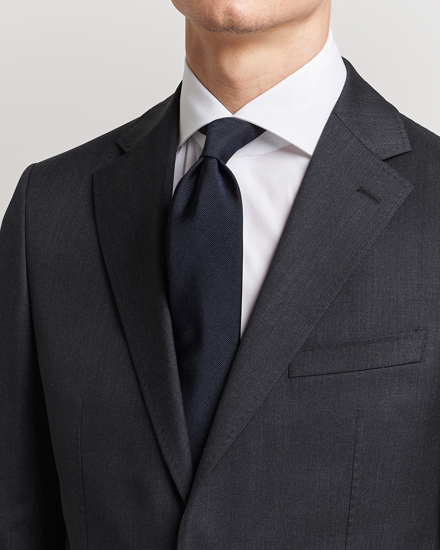 Herre | Jakke og bukse | BOSS BLACK | Silk 7,5 cm Tie Dark Blue