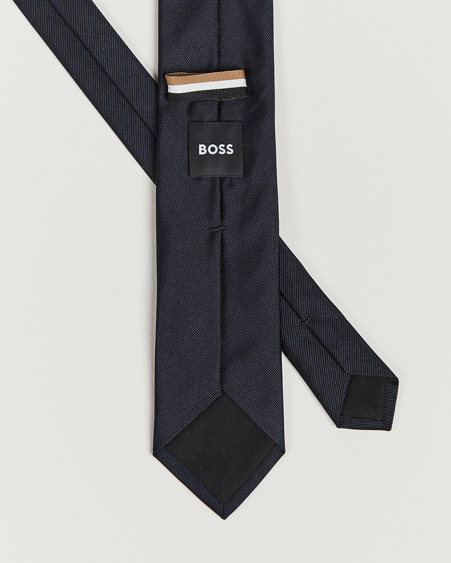 Herre | Slips | BOSS BLACK | Silk 7,5 cm Tie Dark Blue