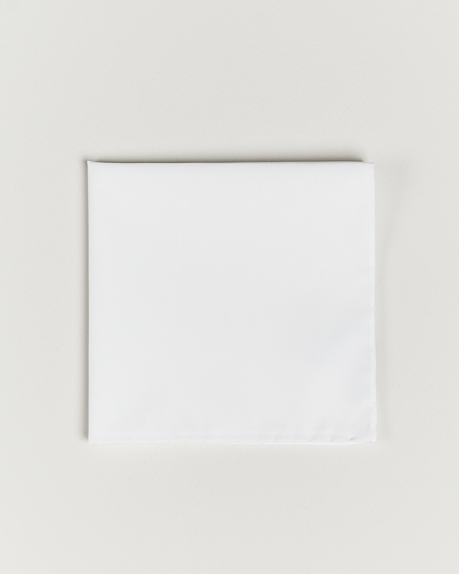 Herre | Lommetørklær | BOSS BLACK | Cotton Pocket Square White