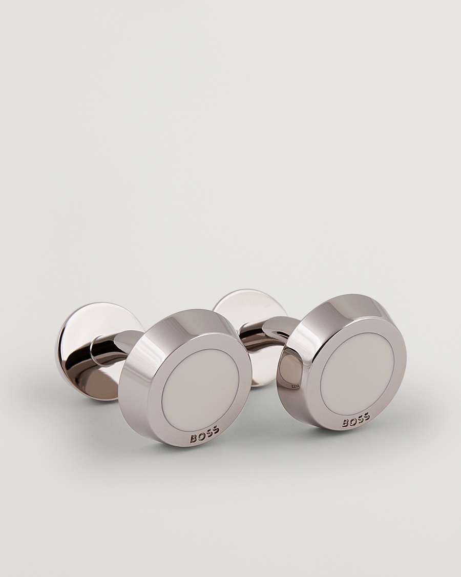 Herre | Mansjettknapper | BOSS BLACK | Simony Cufflink White