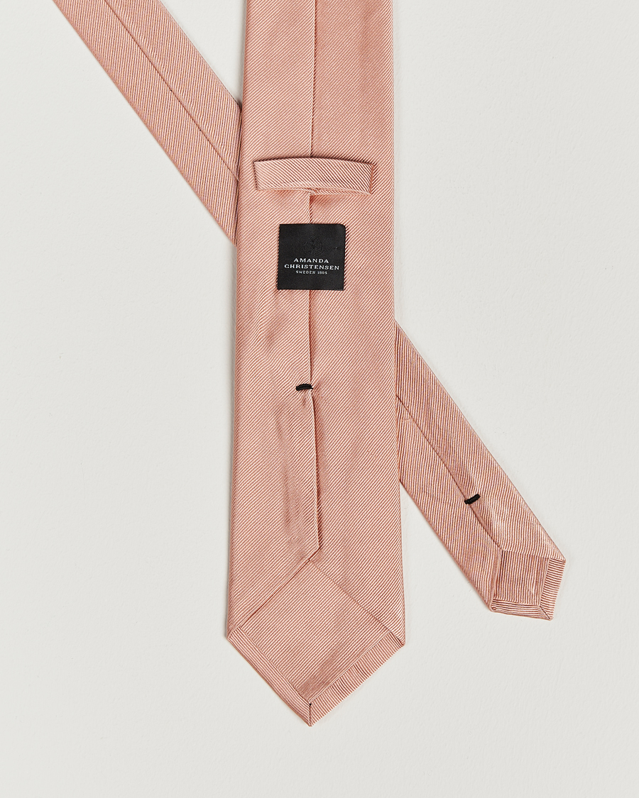 Herre | Slips | Amanda Christensen | Plain Classic Tie 8 cm Powder Pink