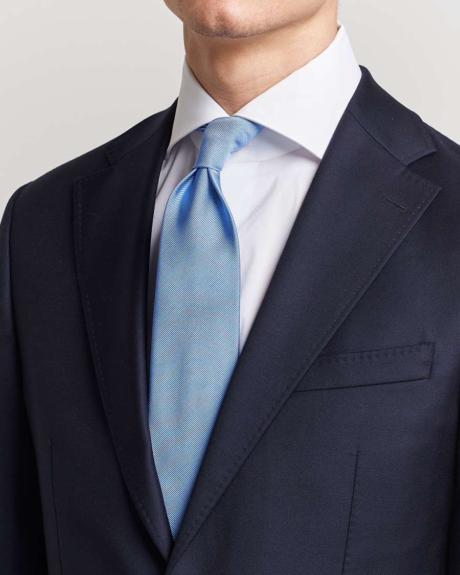 Herre | Amanda Christensen Plain Classic Tie 8 cm Sky Blue | Amanda Christensen | Plain Classic Tie 8 cm Sky Blue