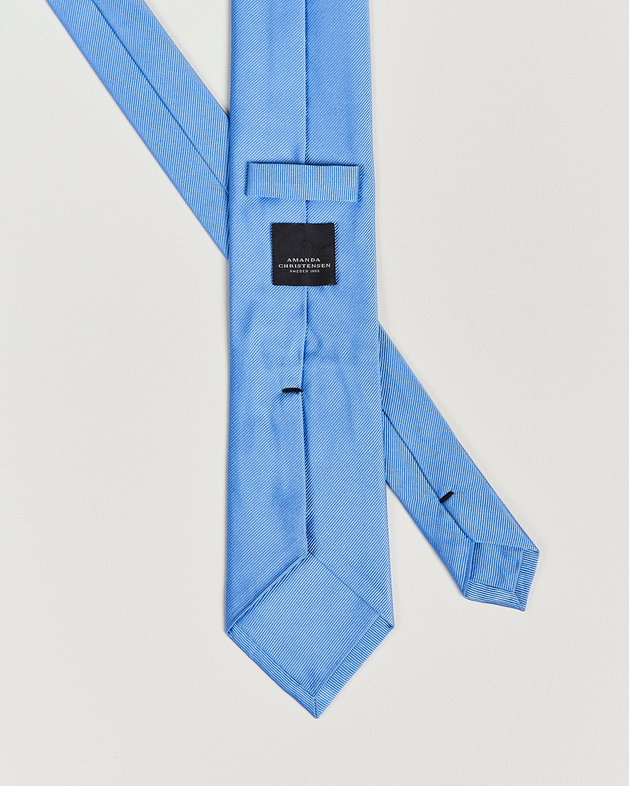 Herre | Slips | Amanda Christensen | Plain Classic Tie 8 cm Sky Blue