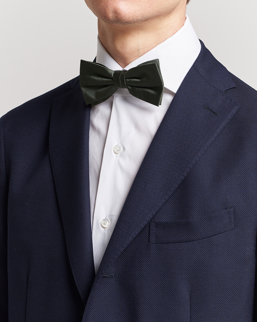 Men | Bow Ties | Amanda Christensen | Pre Tie Silk Olive