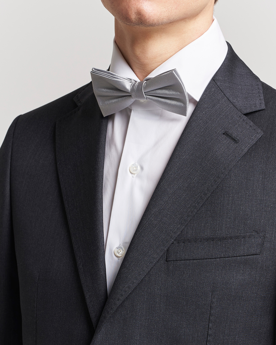 Herre | Amanda Christensen Pre Tie Silk Silver | Amanda Christensen | Pre Tie Silk Silver