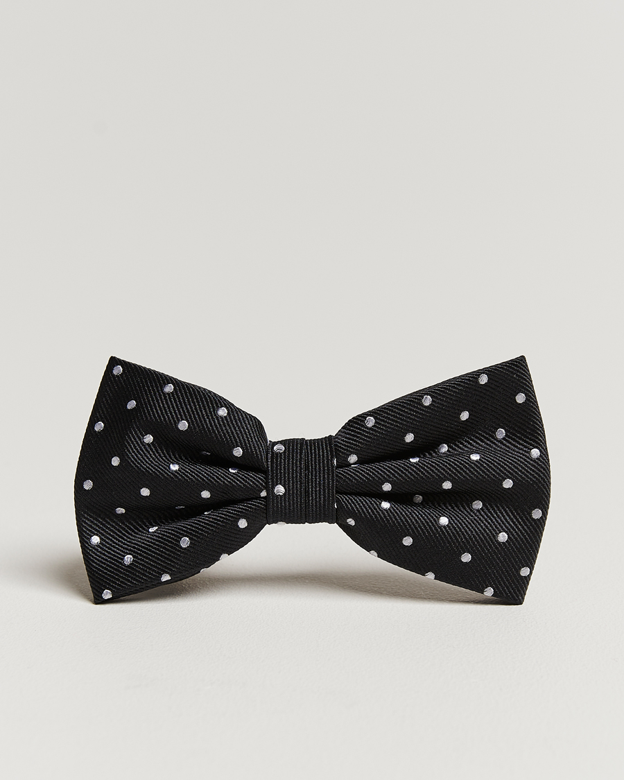Herre | Amanda Christensen Dot Pre Tie Silk Black/White | Amanda Christensen | Dot Pre Tie Silk Black/White