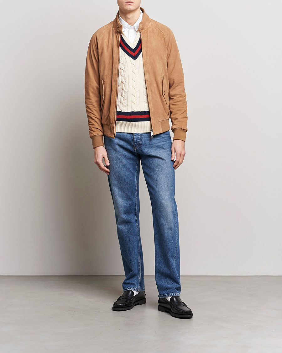 Herre | Jakker | Baracuta | G9 Suede Jacket Tobacco