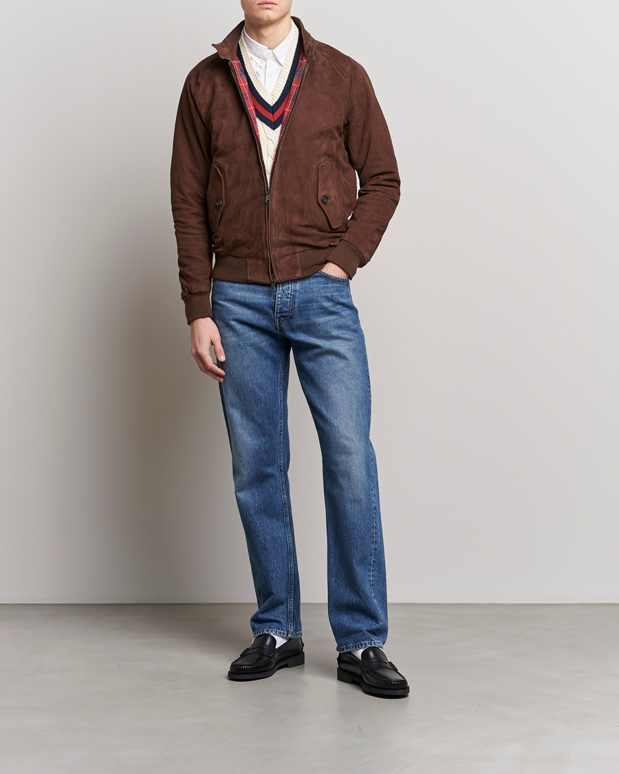 Herre | Jakker | Baracuta | G9 Suede Jacket Chocolate