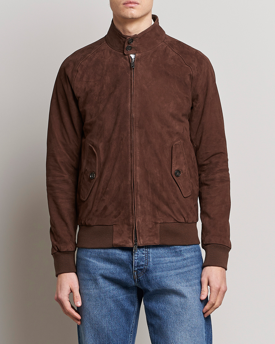 Herre | Klær | Baracuta | G9 Suede Jacket Chocolate