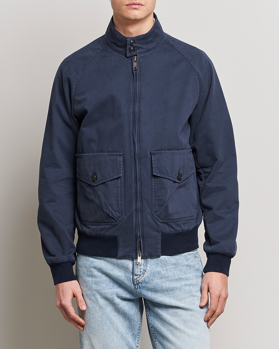Herre |  | Baracuta | Authentic Fit Pocket G9 Gabardine Jacket Navy